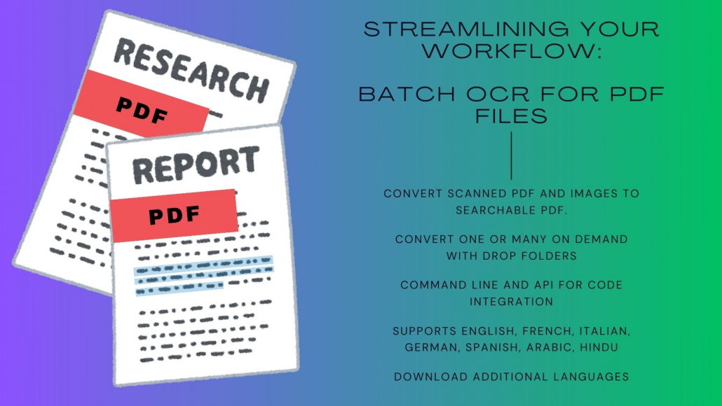batch OCR PDF files
